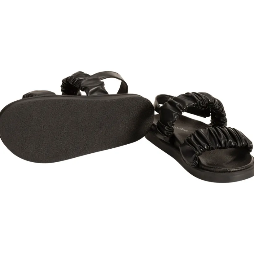 Sandalen in kunstleer met brede plooien meisjes