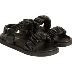 Sandalen in kunstleer met brede plooien meisjes