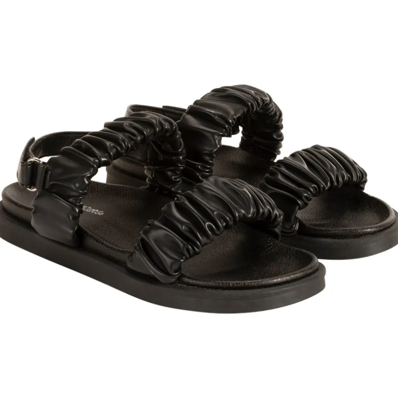 Sandalen in kunstleer met brede plooien meisjes