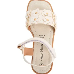 Sandalen met 3D bloemen en studs meisjes