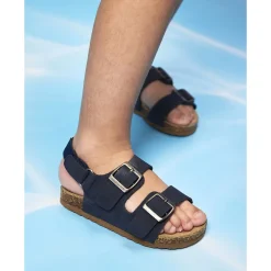 Sandalen met dubbele gespen en klittenbandsluiting jongens