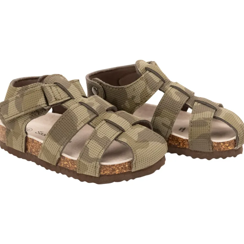 Sandalen met klittenband camouflageprint voor baby jongen