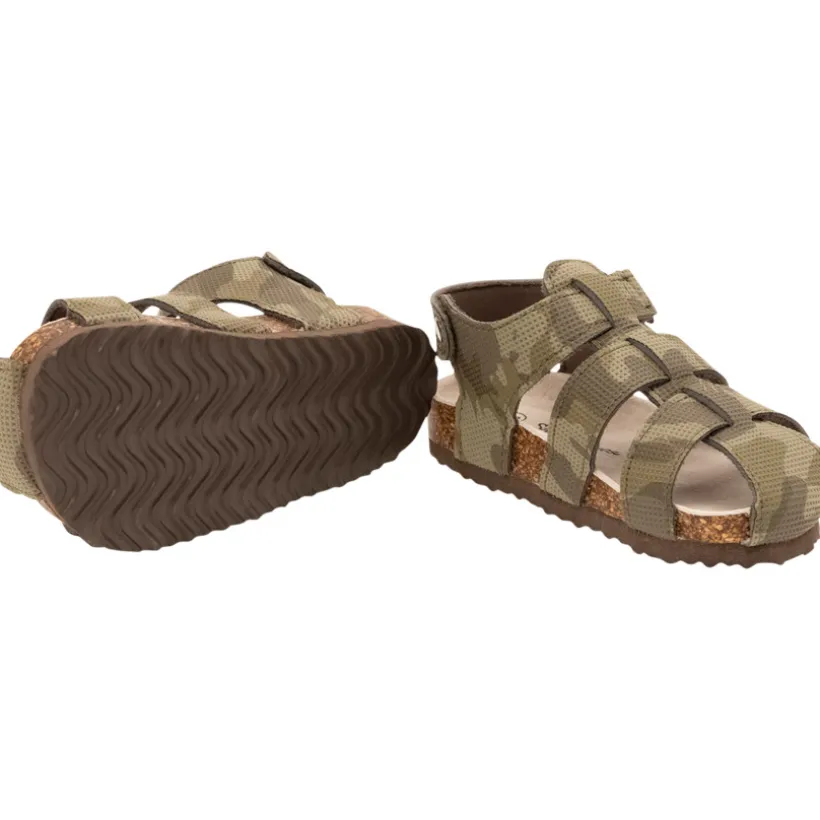 Sandalen met klittenband camouflageprint voor baby jongen