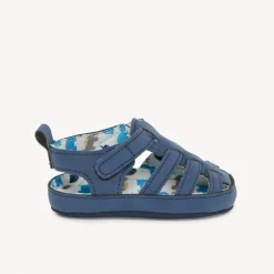 Sandalen met klittenband en bedrukte voering voor babyjongen