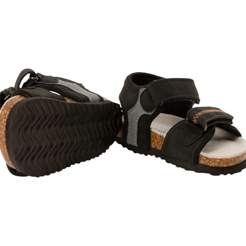 Sandalen met klittenband en subtiele camouflageprint voor baby jongen