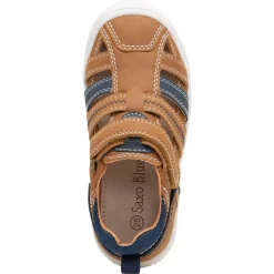 Sandalen met leder effect en klittenband jongens