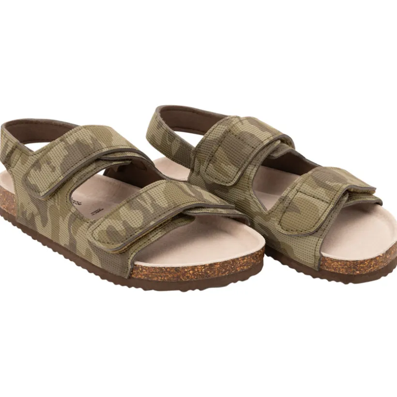 Sandalen met velcro camouflageprint jongens