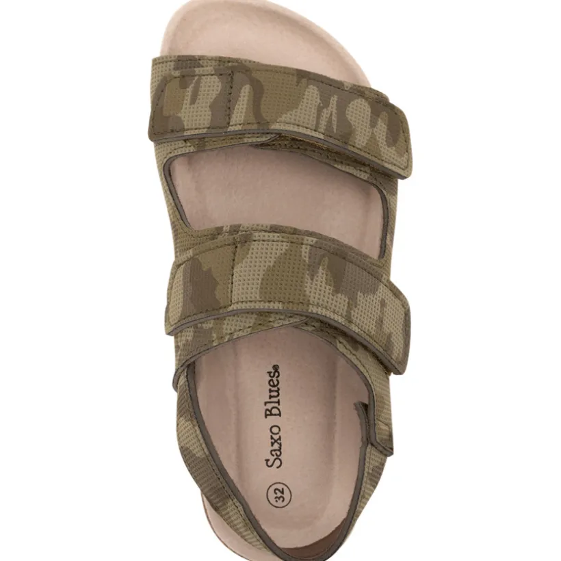 Sandalen met velcro camouflageprint jongens