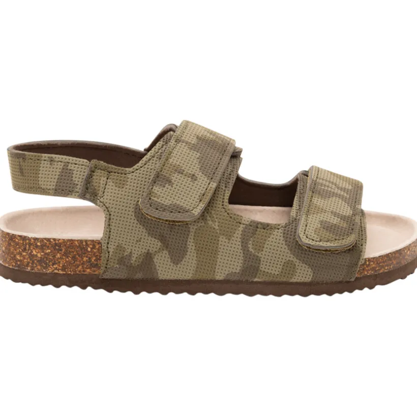 Sandalen met velcro camouflageprint jongens
