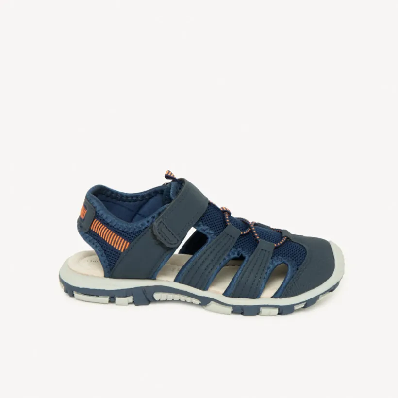 Sandalen met velcro en bicolore elastieken jongens