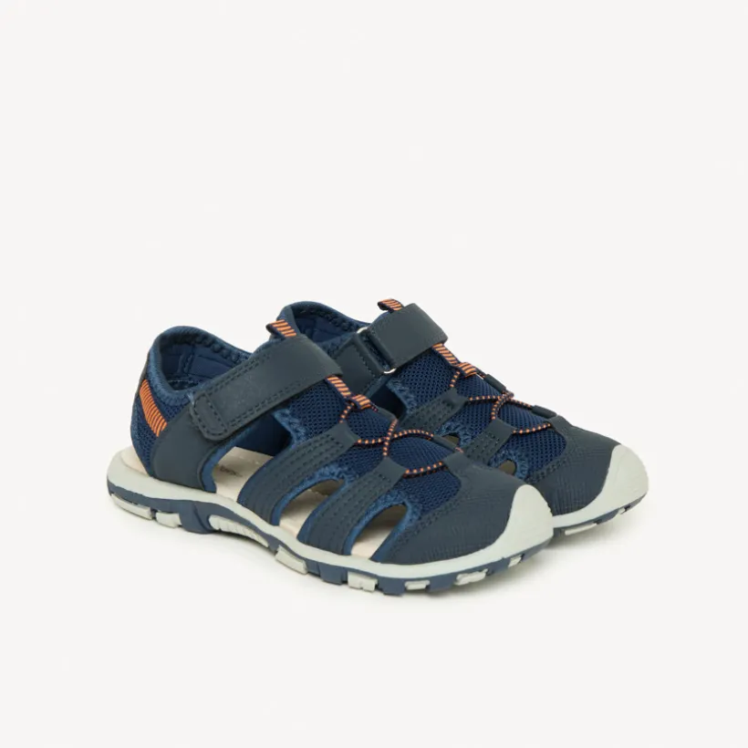 Sandalen met velcro en bicolore elastieken jongens