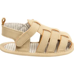Sandalen met velcro en gestreepte voering voor baby's