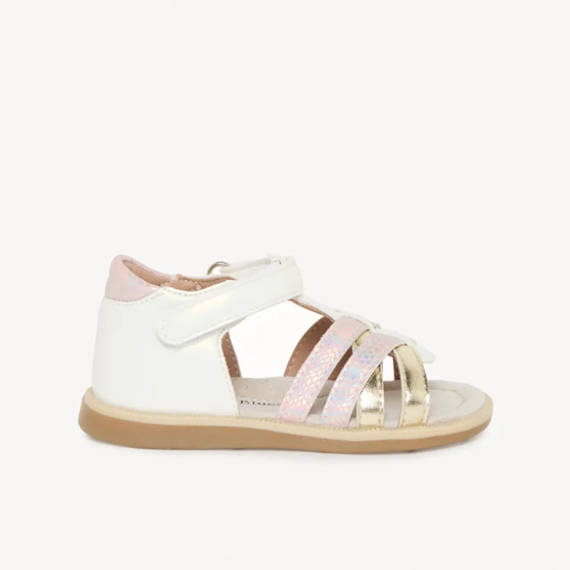 Sandalen met velcro en kruisbandjes meisjes
