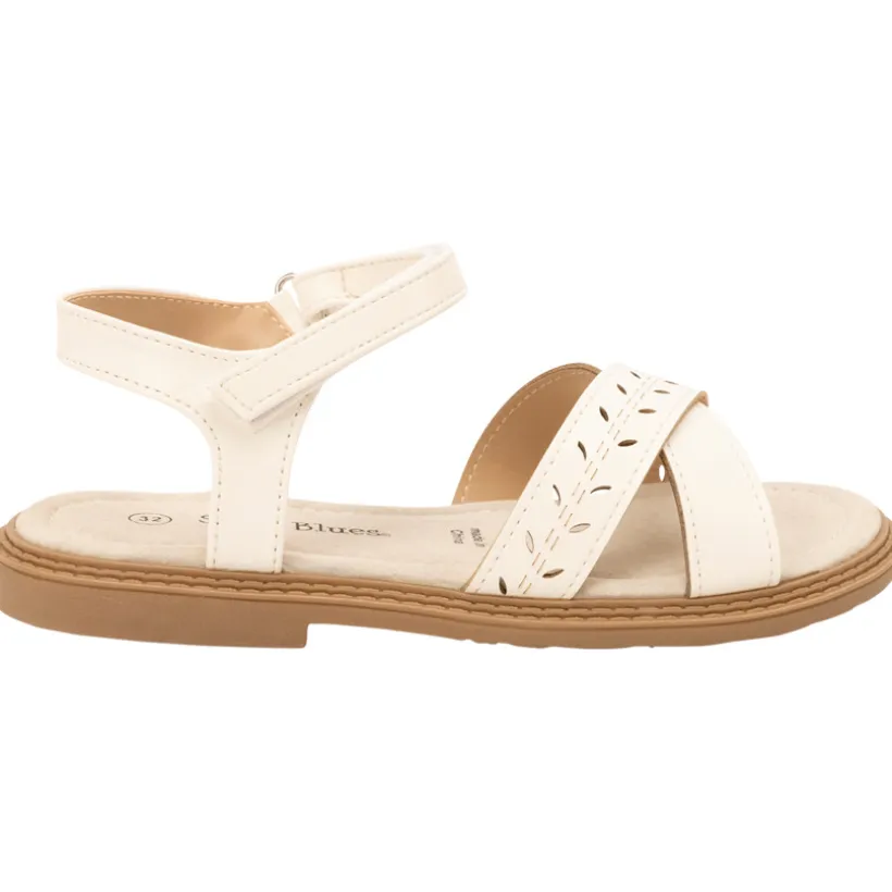 Sandalen met velcro en opengewerkte band meisjes