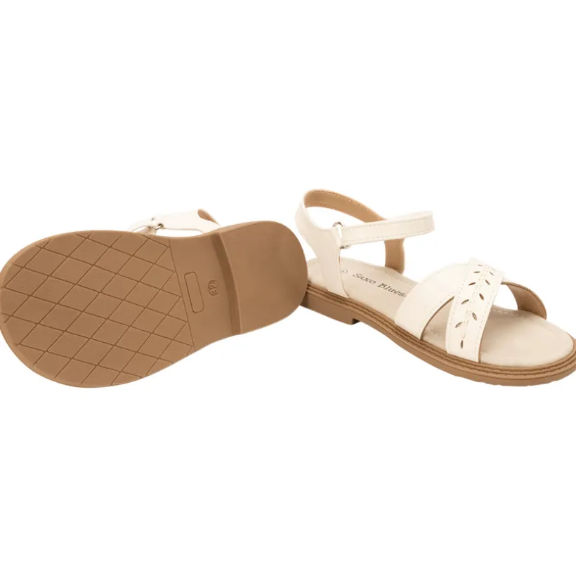 Sandalen met velcro en opengewerkte band meisjes