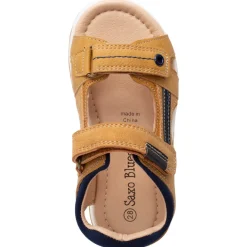 Sandalen met velcro in lederlook jongens