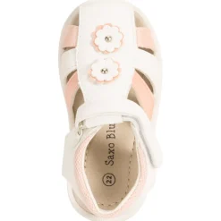 Sandalen tweekleurig met bloemen voor baby meisje