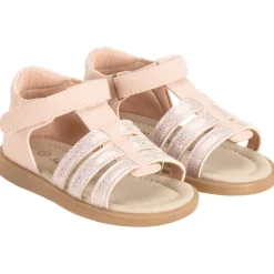 Sandalen velcro met iriserende fantasiebandjes voor baby meisjes