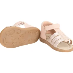 Sandalen velcro met iriserende fantasiebandjes voor baby meisjes