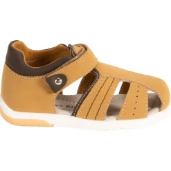 Sandalen velcro met perforaties voor baby jongen
