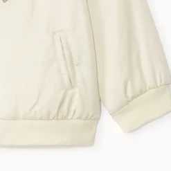 Satin bomberjasje met kasjmier borduursels voor babymeisjes