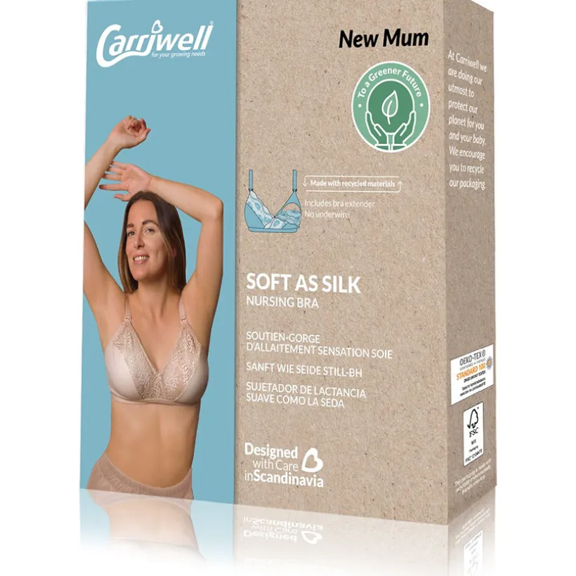 S - Borstvoedingsbeha met kant Roze/beige