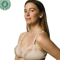 S - Borstvoedingsbeha met kant Roze/beige