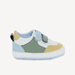 Schoenen met contrasterende inzetstukken voor babyjongen
