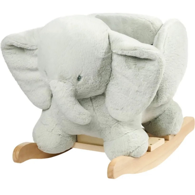 Schommeldier Olifant Donkergroen