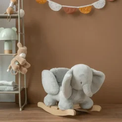 Schommeldier Olifant Donkergroen