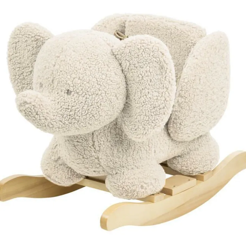 Schommeldier olifant Teddy Ecru