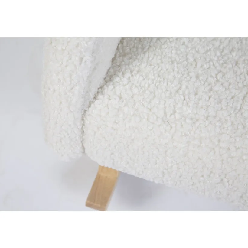 schommelstoel voor kinderen Teddy wit