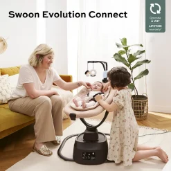 Schommel Swoon Evolution CONNECT 8 shommelbewegingen Mocca