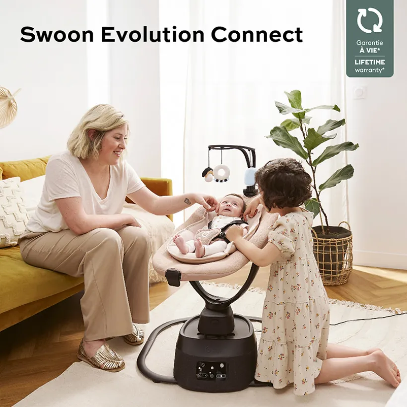 Schommel Swoon Evolution CONNECT 8 shommelbewegingen Mocca