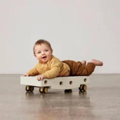 Scooter board basismotoriek 0-6jaar Sand Grey/Honey Yellow