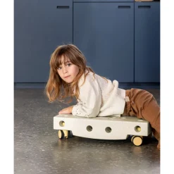Scooter board basismotoriek 0-6jaar Sand Grey/Honey Yellow