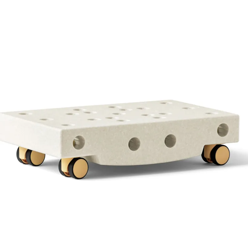Scooter board basismotoriek 0-6jaar Sand Grey/Honey Yellow