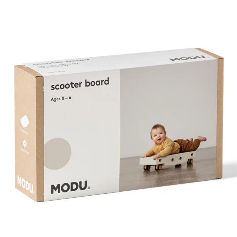 Scooter board basismotoriek 0-6jaar Sand Grey/Honey Yellow