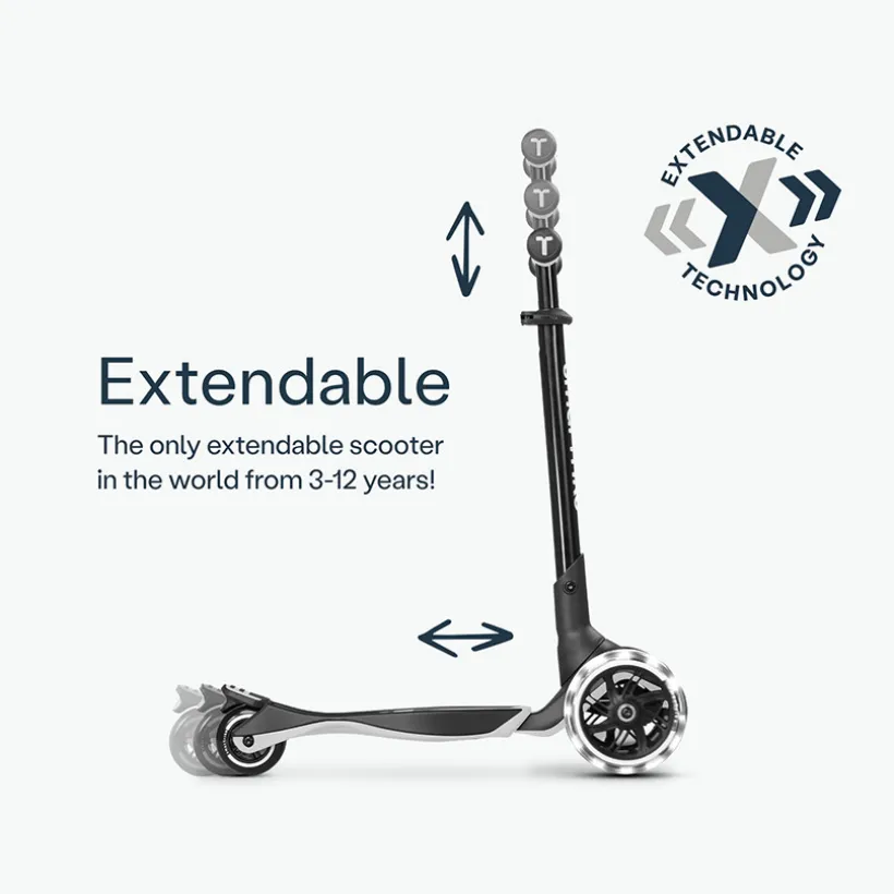 Scooter Xtend Ride On Step 3-in-1 Cool Grey 12M-12jaar