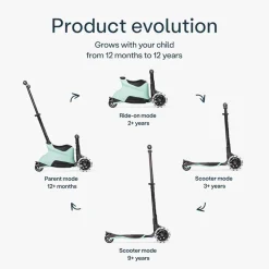 Scooter Xtend Ride On Step 3-in-1 Soft Mint 12M-12Jaar