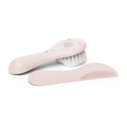 Set borstel en kam roze Suavinex