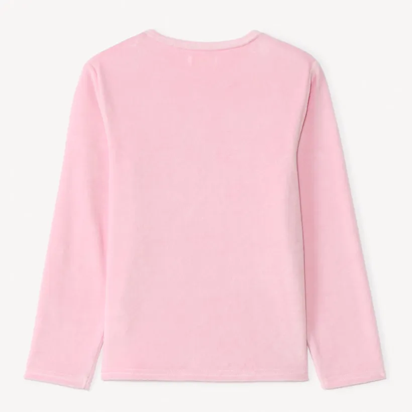 Set 3-delige fluwelen pyjama met slaapmasker meisjes