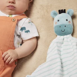 Set 2-delig korte salopette + bedrukt t-shirt voor baby jongen