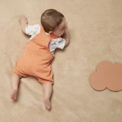 Set 2-delig korte salopette + bedrukt t-shirt voor baby jongen