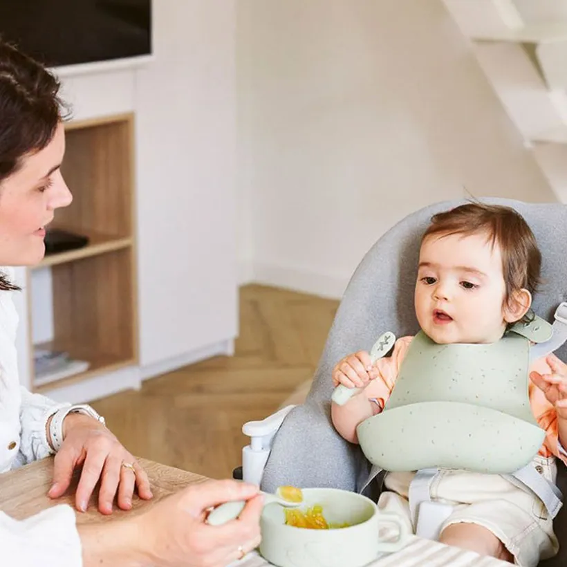 Set de repas bébé Mini Arty vert