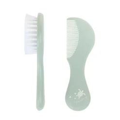 Set haaraccessoires borstel en kam groen