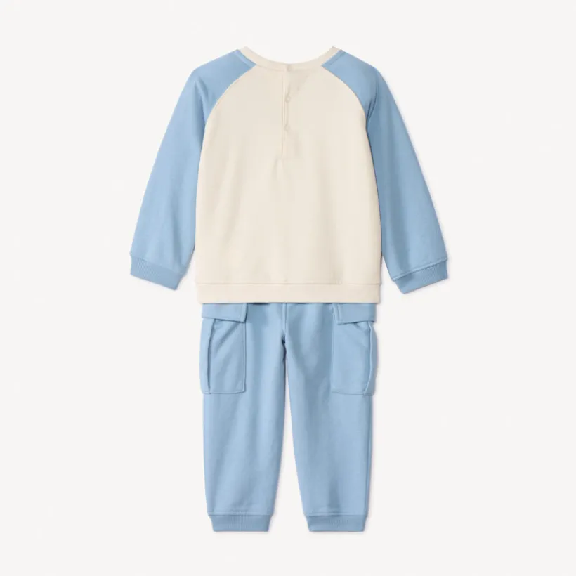 Setje sweatshirt en cargo joggingbroek voor babyjongens