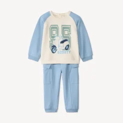 Setje sweatshirt en cargo joggingbroek voor babyjongens
