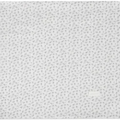 Set katoenen en mousseline lakens voor wieg en draagmand Little Bloom Flowers Gris 2stks