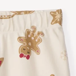 Set korte pyjama’s in interlock met kerstprint meisjes